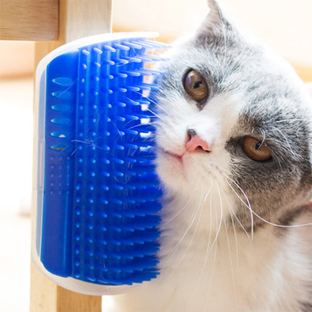Qpets 2 Pcs Cat Brush for Hair Grooming Wall Mount Corner Cat Scratcher Head Top Massage Comb for Cat Self Entertainment Massage Brush for Cat Qpets 2 Pcs Cat Brush for Hair Grooming Wall Mount Corner Cat Scratcher Head Top Massage Comb for Cat Self Entertainment Massage Brush for Cat